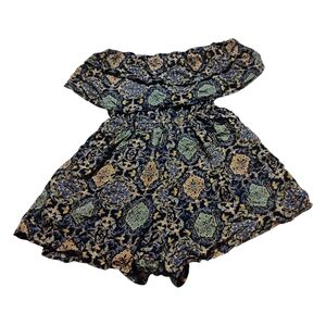 Hollister Multicolor Off-Shoulder Romper